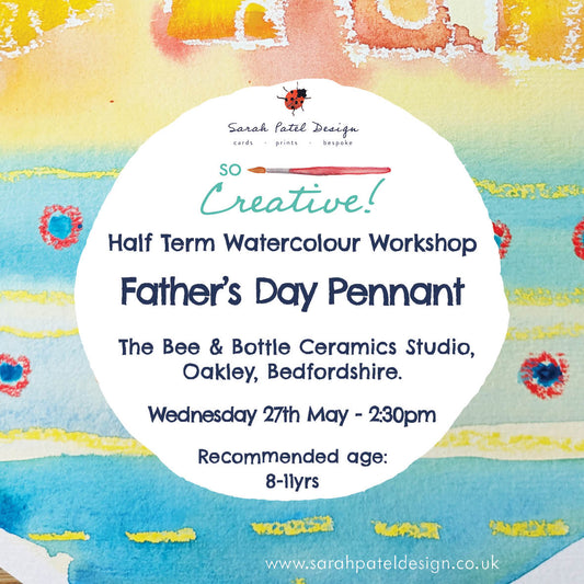 Watercolour Workshop - Father's Day Pennants