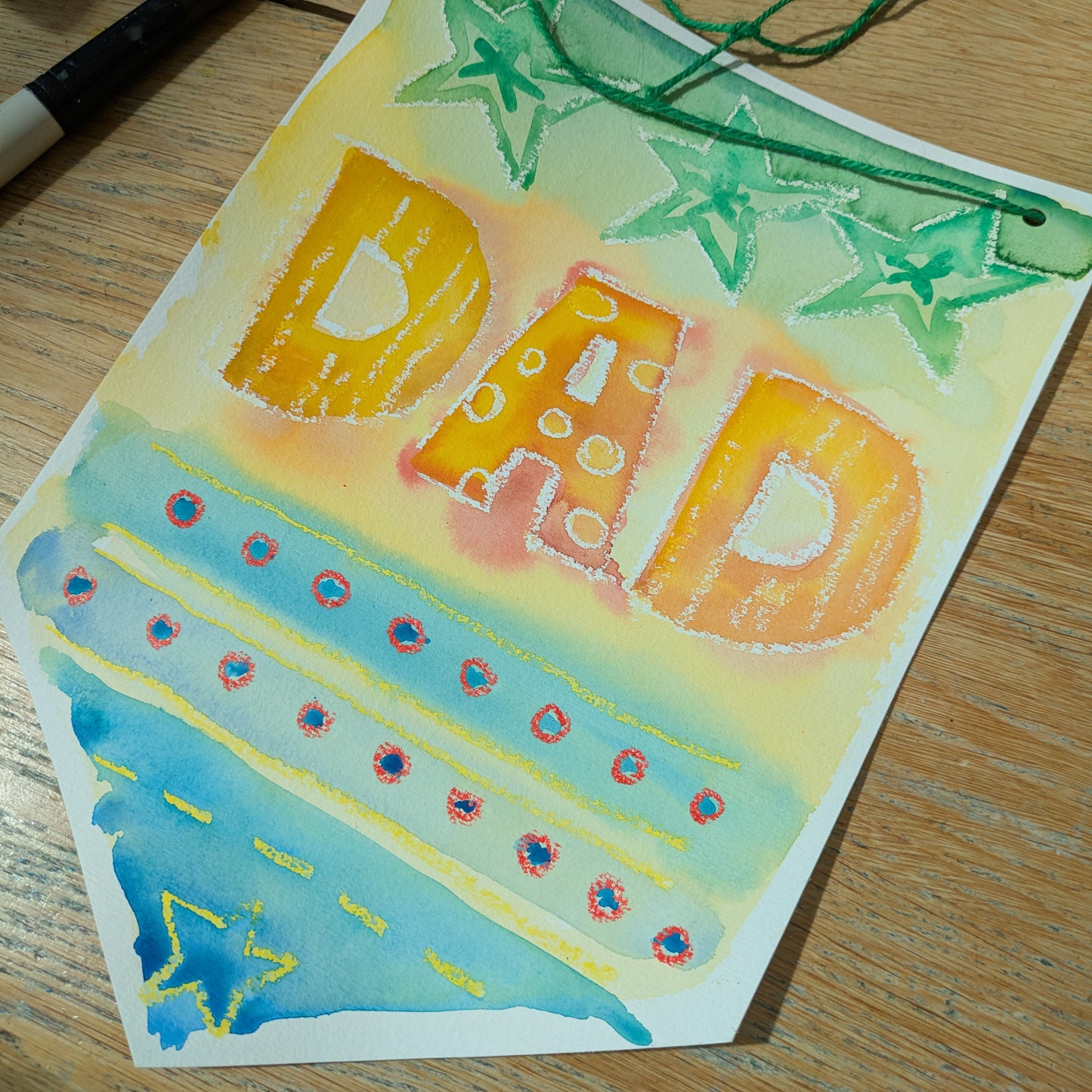 Watercolour Workshop - Father's Day Pennants
