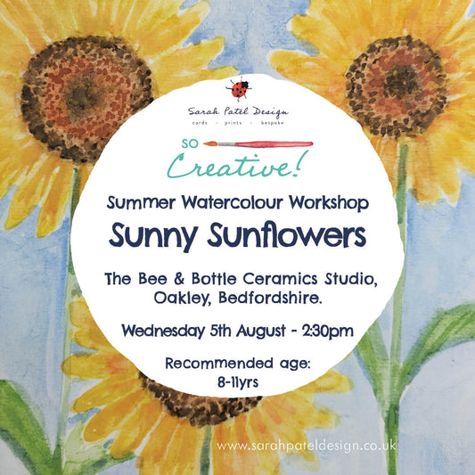 Watercolour Workshop - Sunny Sunflowers