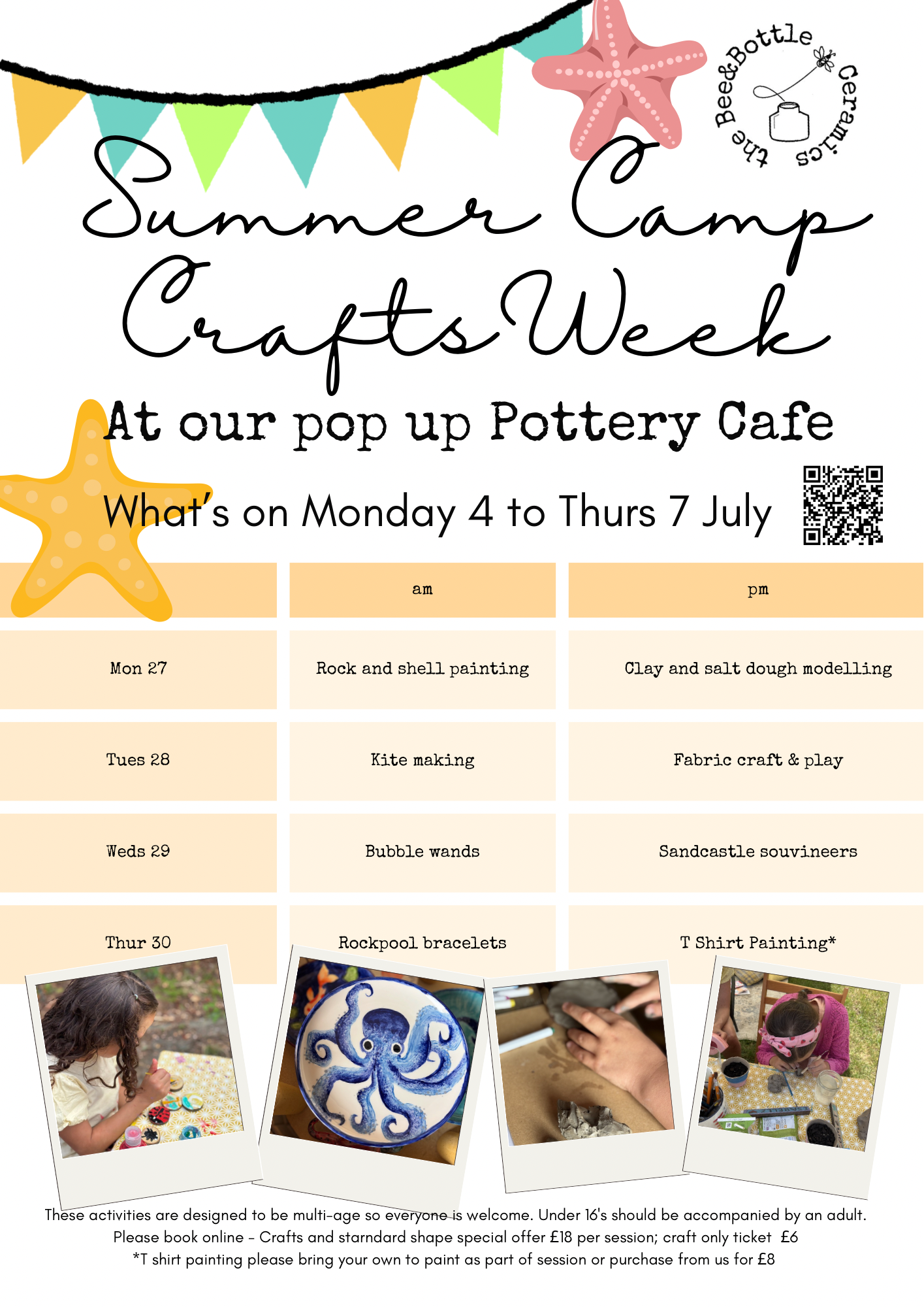 Booking for Summer Camp Crafts Week